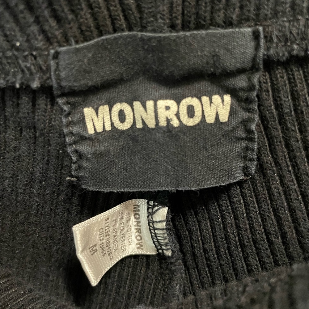 Monrow Ribbed Straight Leg Drawstring Pants - Picture 3 of 3